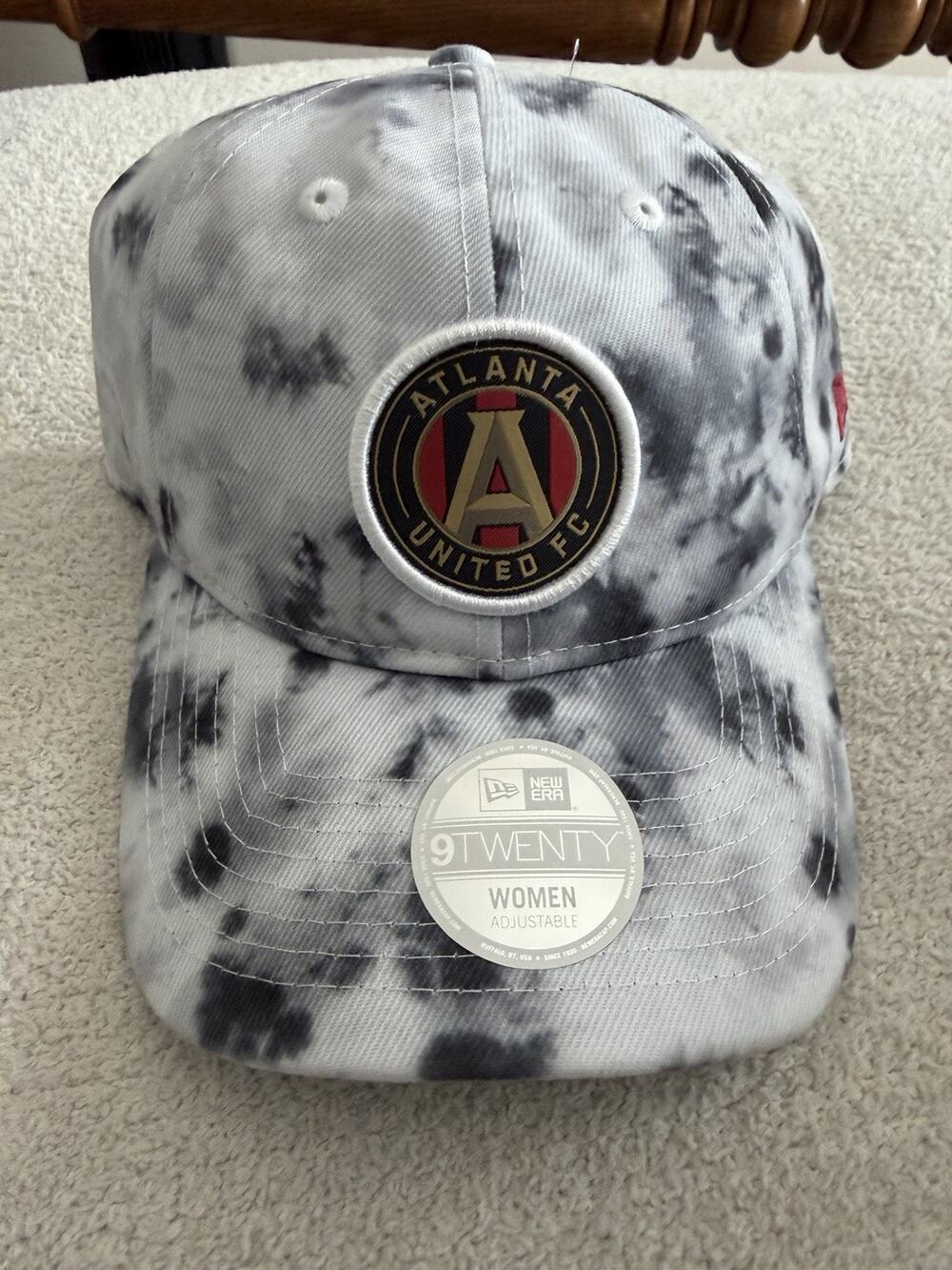 Atlanta United FC Strap Back Hat Women's New Era 9TWENTY Heather Gray…7